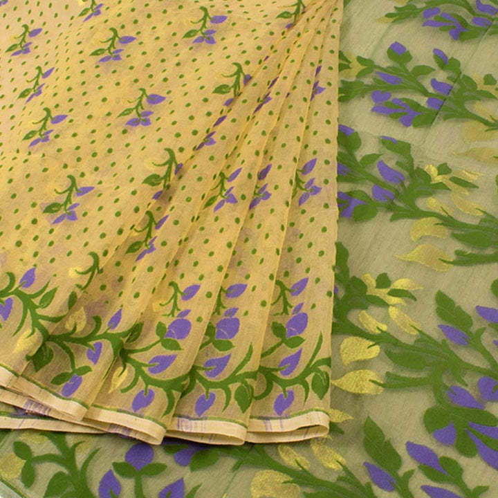 Handloom Jamdani Style Cotton Saree 10050439