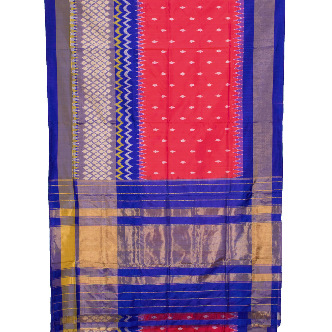 Handloom Pochampally Ikat Silk Saree 10028532