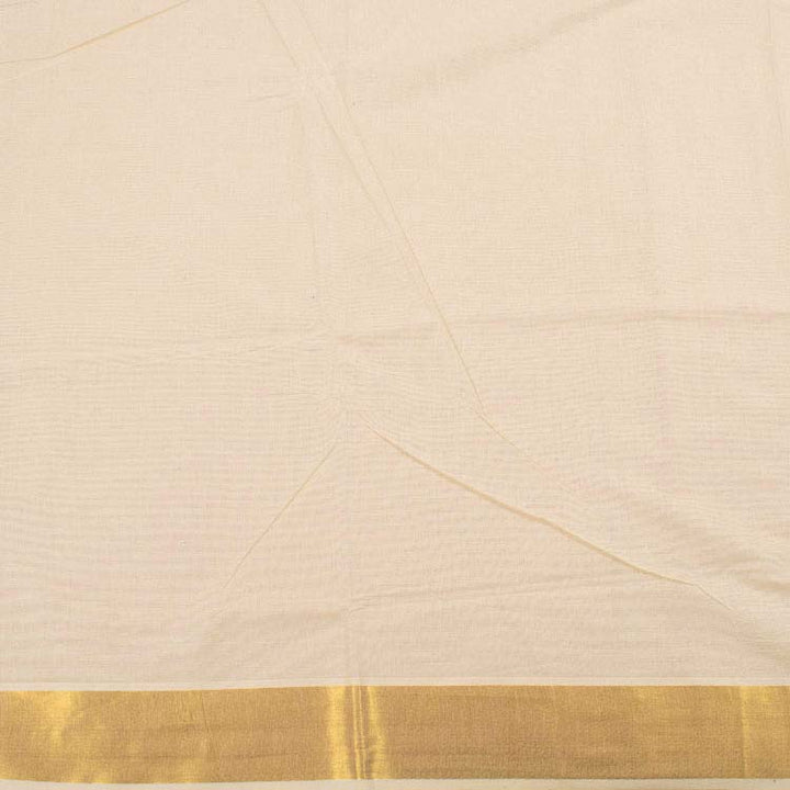 Hand Block Printed Kerala Cotton Saree 10041211