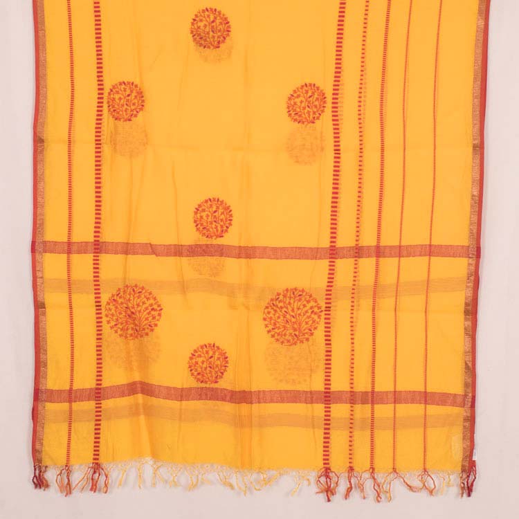 Chikankari Embroidered Maheshwari Silk Cotton Dupatta 10045833