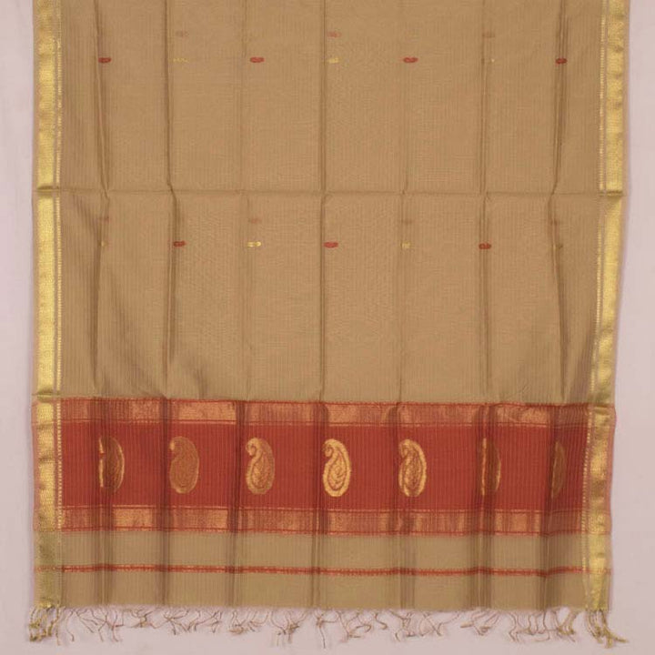 Handloom Maheshwari Silk Cotton 2 pc Salwar Suit Material 10049098