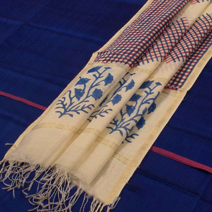 Printed Maheshwari Silk Cotton 2 pc Salwar Suit Material 10049103