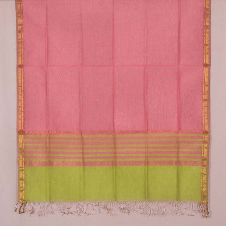 Handloom Maheshwari Silk Cotton 2 pc Salwar Suit Material 10049105