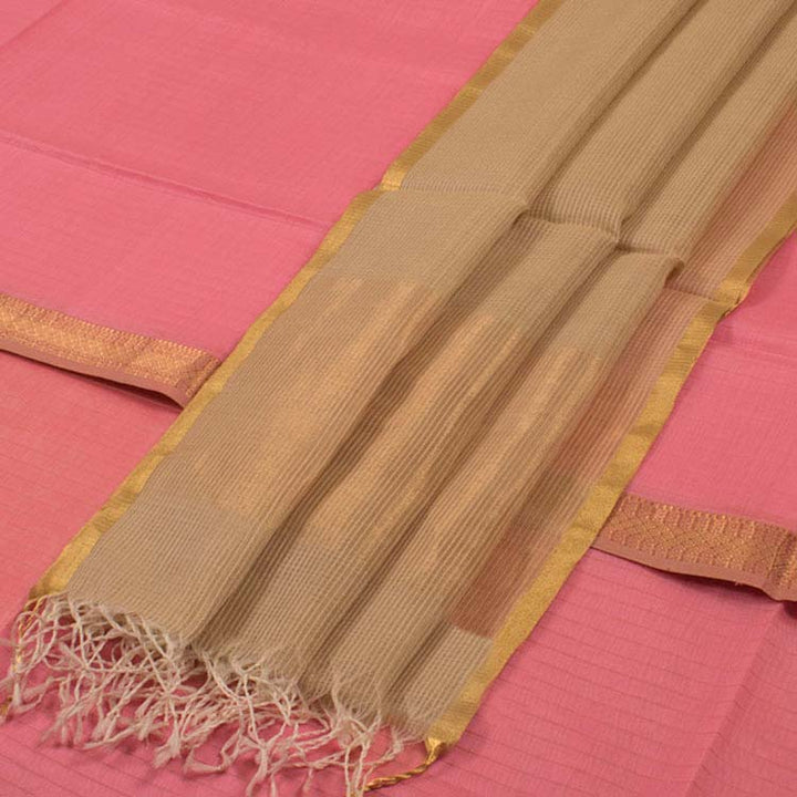 Handloom Maheshwari Silk Cotton 2 pc Salwar Suit Material 10049106