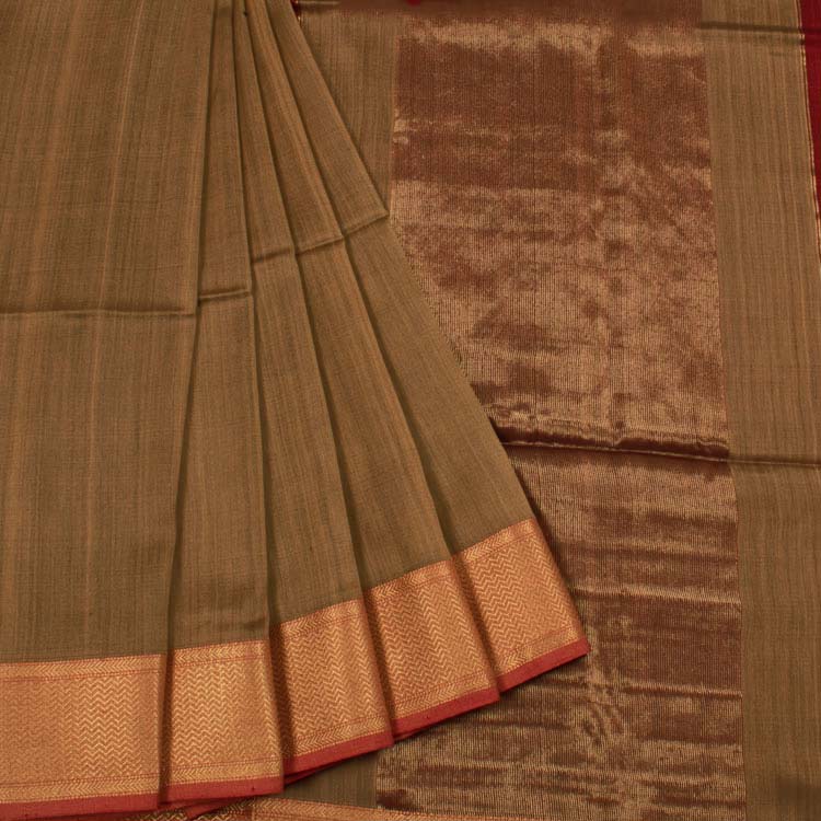 Handloom Maheshwari Silk Cotton Saree 10048919