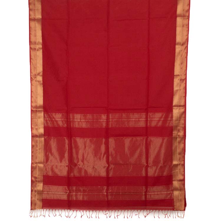 Handloom Maheshwari Silk Cotton Saree 10048929