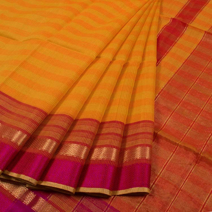 Handloom Maheshwari Silk Cotton Saree 10048950