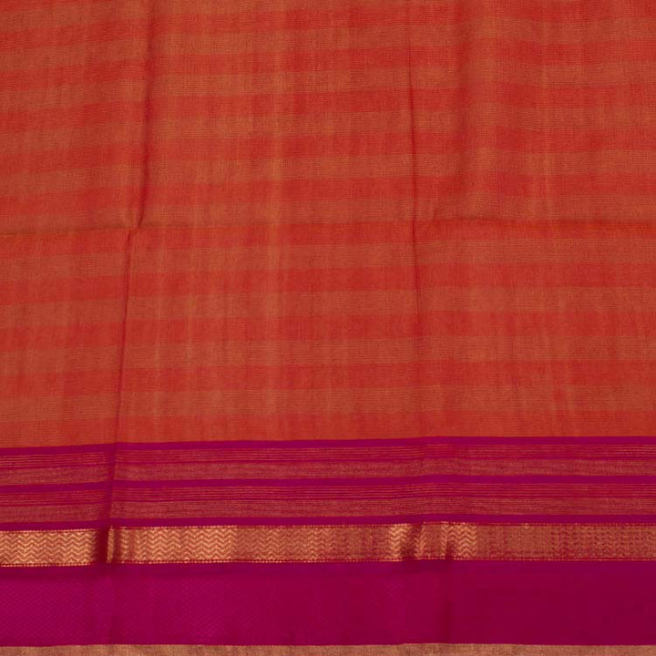 Handloom Maheshwari Silk Cotton Saree 10048950