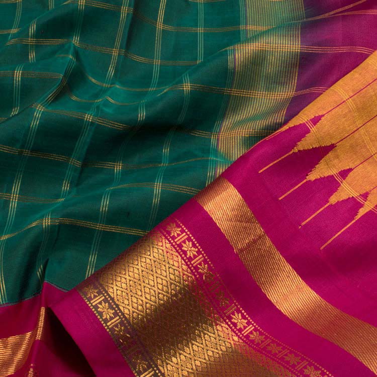 Handloom Gadwal Silk Cotton Saree 10045735