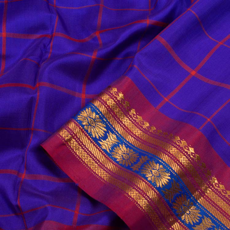 Handloom Gadwal Silk Cotton Saree 10045737