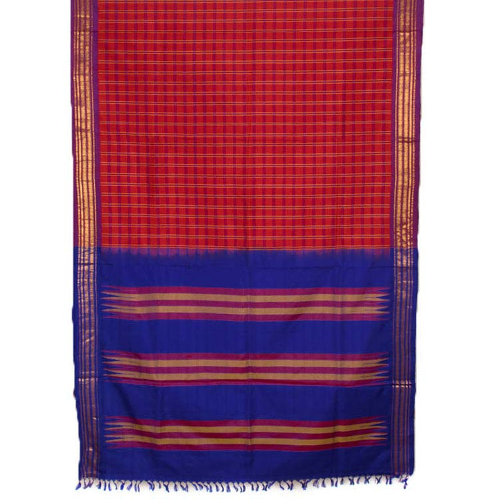 Handloom Gadwal Silk Cotton Saree 10045740