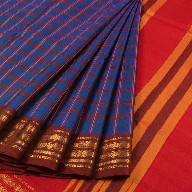 Handloom Gadwal Silk Cotton Saree 10045747
