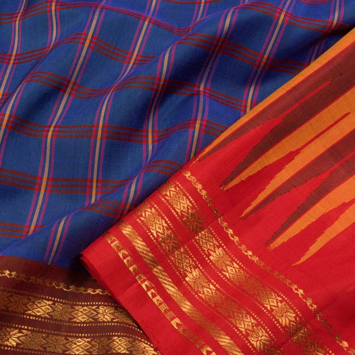 Handloom Gadwal Silk Cotton Saree 10045747