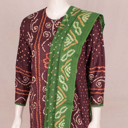 Handcrafted Bandhani Cotton Kurta Set 10047065