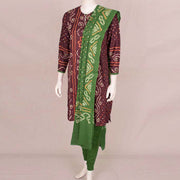 Handcrafted Bandhani Cotton Kurta Set 10047065