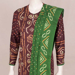 Handcrafted Bandhani Cotton Kurta Set 10047066