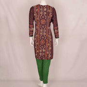Handcrafted Bandhani Cotton Kurta Set 10047066