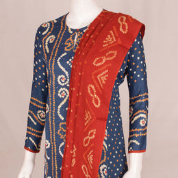 Handcrafted Bandhani Cotton Kurta Set 10047067