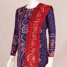 Handcrafted Bandhani Cotton Kurta Set 10047069