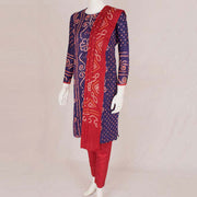 Handcrafted Bandhani Cotton Kurta Set 10047069