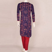 Handcrafted Bandhani Cotton Kurta Set 10047069