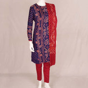 Handcrafted Bandhani Cotton Kurta Set 10047069