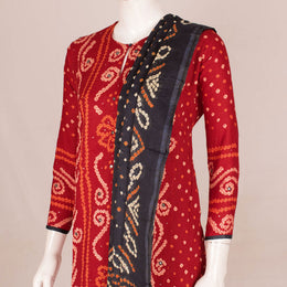 Handcrafted Bandhani Cotton Kurta Set 10047070