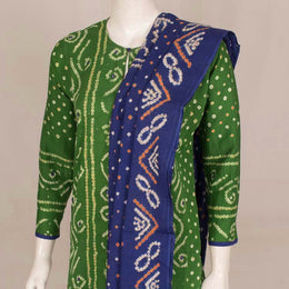 Handcrafted Bandhani Cotton Kurta Set 10047073