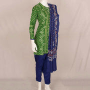 Handcrafted Bandhani Cotton Kurta Set 10047073