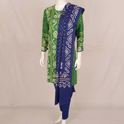 Handcrafted Bandhani Cotton Kurta Set 10047074