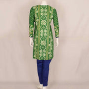 Handcrafted Bandhani Cotton Kurta Set 10047074