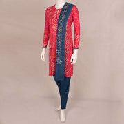 Handcrafted Bandhani Cotton Kurta Set 10047075