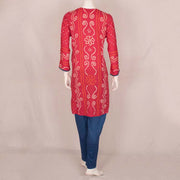 Handcrafted Bandhani Cotton Kurta Set 10047075