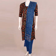 Handcrafted Bandhani Cotton Kurta Set 10047076