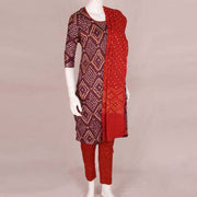 Handcrafted Bandhani Cotton Kurta Set 10047078