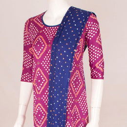 Handcrafted Bandhani Cotton Kurta Set 10047080