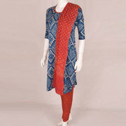 Handcrafted Bandhani Cotton Kurta Set 10047083