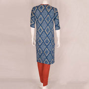 Handcrafted Bandhani Cotton Kurta Set 10047083