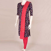 Handcrafted Bandhani Cotton Kurta Set 10047084