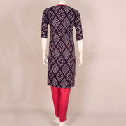 Handcrafted Bandhani Cotton Kurta Set 10047084