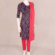 Handcrafted Bandhani Cotton Kurta Set 10047084