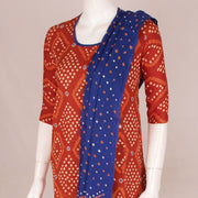 Handcrafted Bandhani Cotton Kurta Set 10047086
