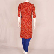 Handcrafted Bandhani Cotton Kurta Set 10047086