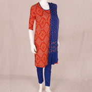 Handcrafted Bandhani Cotton Kurta Set 10047086