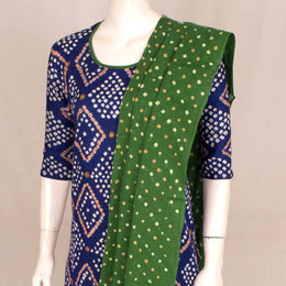Handcrafted Bandhani Cotton Kurta Set 10047087