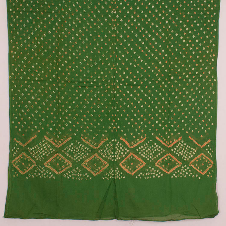 Handcrafted Bandhani Cotton Kurta Set 10047087