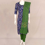 Handcrafted Bandhani Cotton Kurta Set 10047087