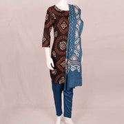 Handcrafted Bandhani Cotton Kurta Set 10047088