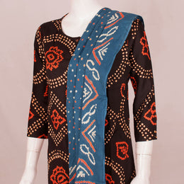 Handcrafted Bandhani Cotton Kurta Set 10047089
