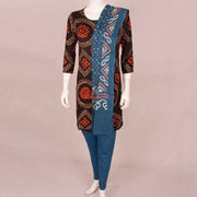 Handcrafted Bandhani Cotton Kurta Set 10047089